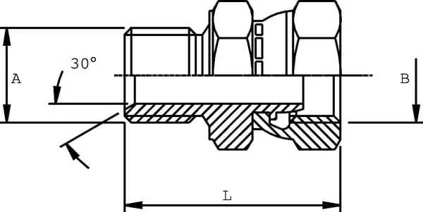 Burnett & Hillman - VNBW24 - Adaptor 1-1/2 x 1-1/2 BSP