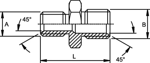 Burnett & Hillman - VNM1812 - Adapter M M18 x M12