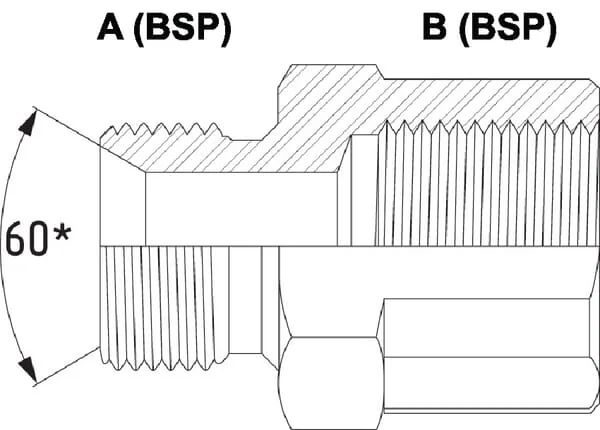 Burnett & Hillman - VRB0204 - Bushing 1/8 BSP x 1/4 BSP