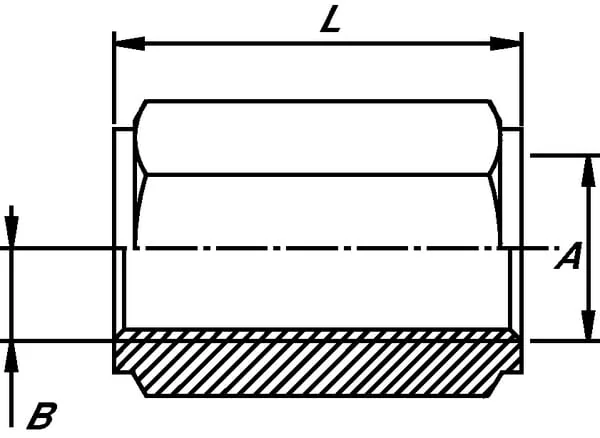 Burnett & Hillman - ZBM10 - Hexagonal Bush M10