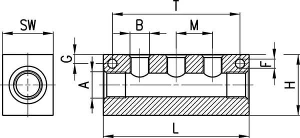 Camozzi - 3053384L14 - Camozzi Manifold Block