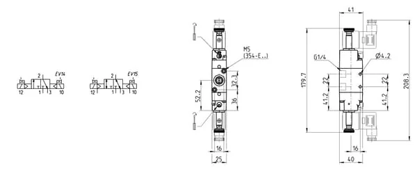Camozzi - 334E1102 - Camozzi Solenoid Valve 3/2-Way