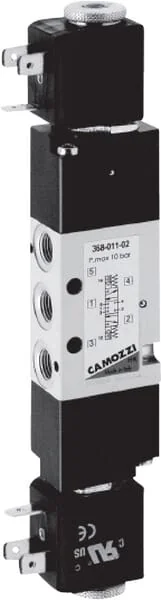 Camozzi - 368E1102 - Camozzi Solenoid Valve 5/3-Way