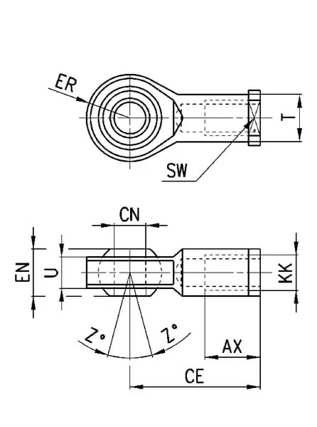 Camozzi - GA80100 - Ga-80-100 Swivel Ball Joint