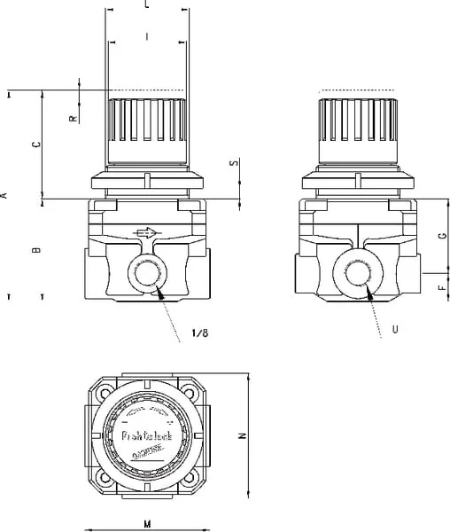 Camozzi - M004R00VS - Camozzi Pressure Regulator