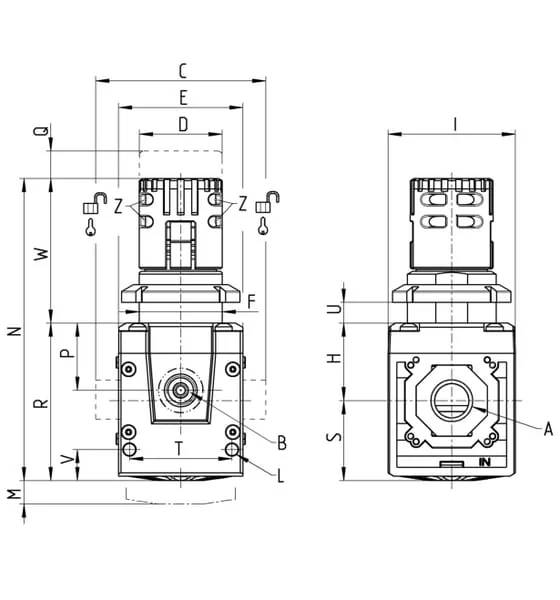 Camozzi - MD1R000 - Regulator Series MD