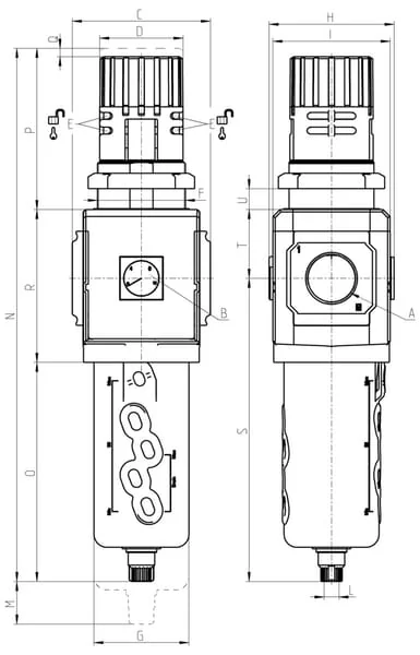 Camozzi - MX31FR0004 - Camozzi Filter Regulator