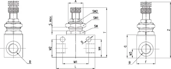 Camozzi - RFU47712 - Camozzi Flow Control Valve