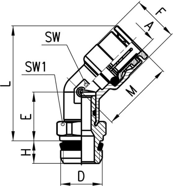 Camozzi - S61101014 - S6110 10-1/4 Super-Rapid F