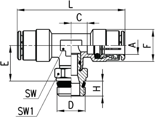 Camozzi - S64301238 - S6430 12-3/8 Super-Rapid Fitting
