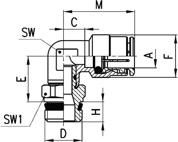 Camozzi - S65201214 - S6520 12-1/4 Super-Rapid Fitting