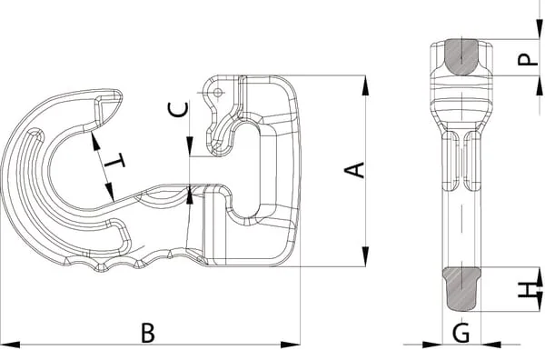 Cartec - WACJ03 - Hook For Round Sling 3T