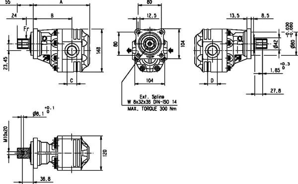 Casappa - FP3051B116Z0 - Pump FP30.51B0-16Z0-LGF/GF-X