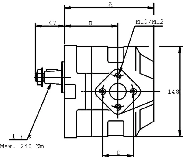 Casappa - KM3051R83E3 - Motor KM 30.51 RO-83E3-LED/EB
