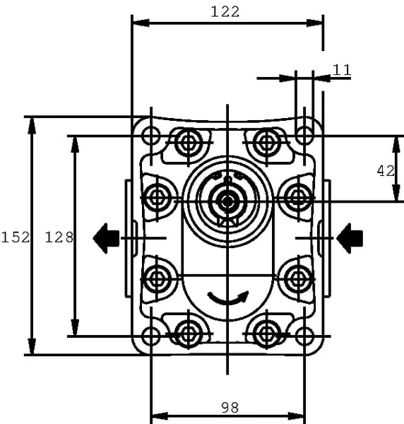 Casappa - KM3051R83E3 - Motor KM 30.51 RO-83E3-LED/EB