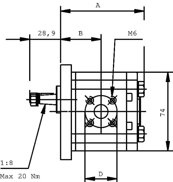 Casappa - PLM103R81E1 - Motor Plm10.3,15r0-81e1-Lba/Bb-N-El