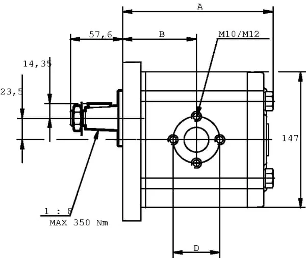 Casappa - PLM3051R84E4 - Motor plm30.51r0-84e4-led/ed-n