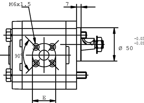 Casappa - PLP2011D054B4 - Pump PLP20.11,2 D0-54B4-LBE/BC-N-EL FS