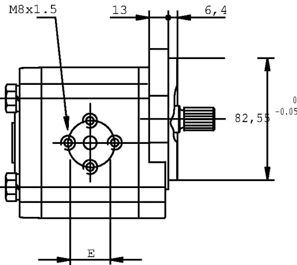 Casappa - PLP2014D003S2 - Pump PLP20.14 D0-03S2-LEB/EA-N-EL FS