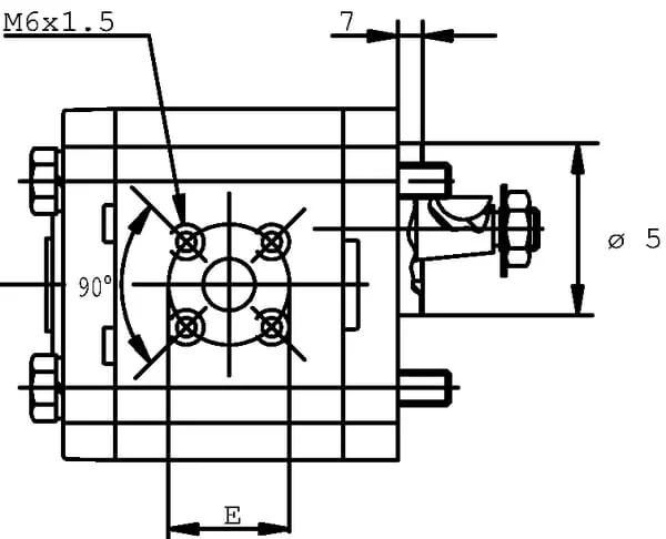 Casappa - PLP2014D054B5 - Pump PLP 20.14-D0 54-B5 LBC/BE