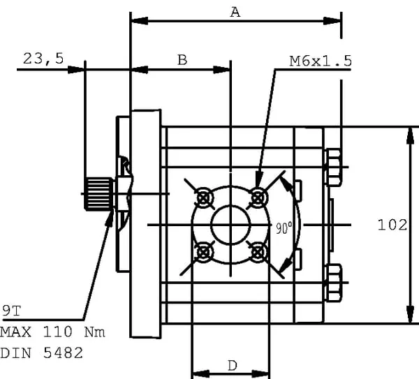 Casappa - PLP2014S012B2 - Pump PLP20.14 S0-12B2-LBE/BC-N-EL FS