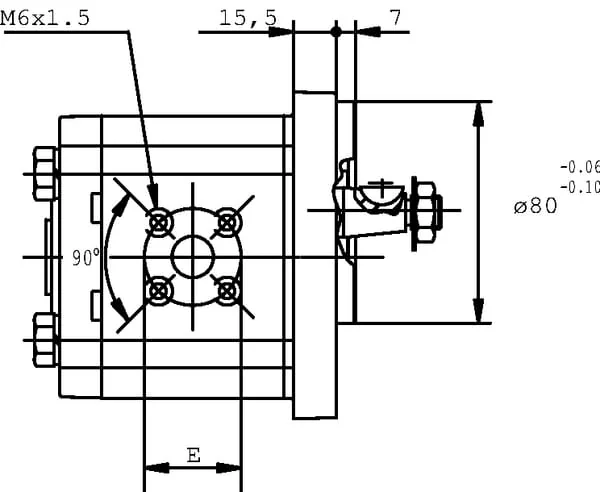 Casappa - PLP2014S054B2 - Pump PLP20.14 S0-54B2-LBE/BC-N-EL FS