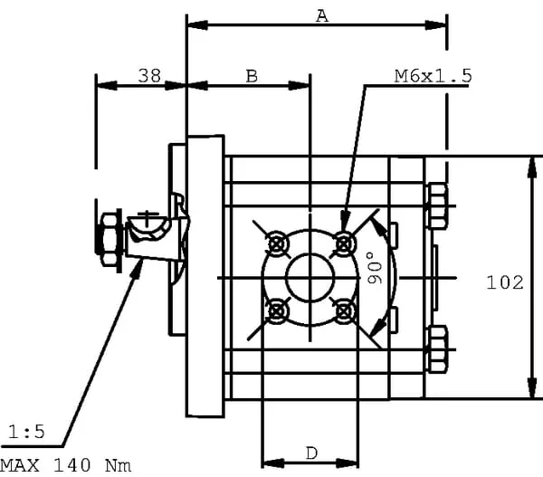 Casappa - PLP2016D054B2 - Pump PLP20.16d0-54b2-lbe/bc-n-el Fs