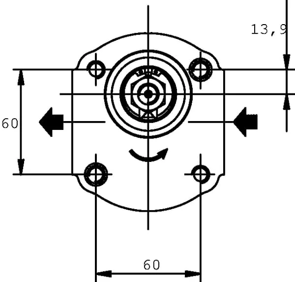 Casappa - PLP2016S054B4 - Pump PLP20.16s0-54b4-lbe/bc-n-el Fs