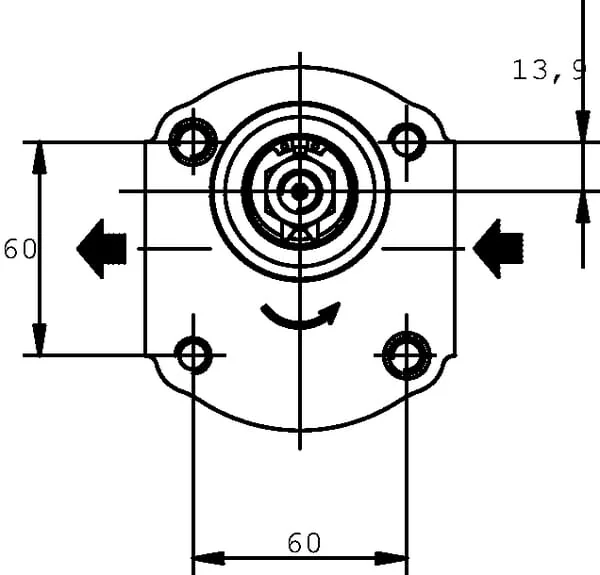 Casappa - PLP208D054B5 - Pump Plp 20.8 -D0 54-B5 Lbc/Be