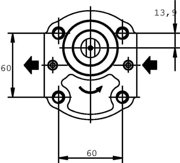 Casappa - PLP208D095B6 - Pump Plp20.8D0-95B6-Lbe/Bc-N-El