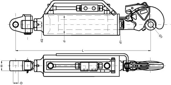 CBM - 3PHGCA7VS - Hydraulic Toplink Cat. 3
