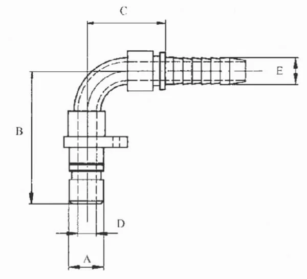 Cejn - WEO147140606 - Cejn Column DN10-Diameter 13mm WEO 3/8" 90°