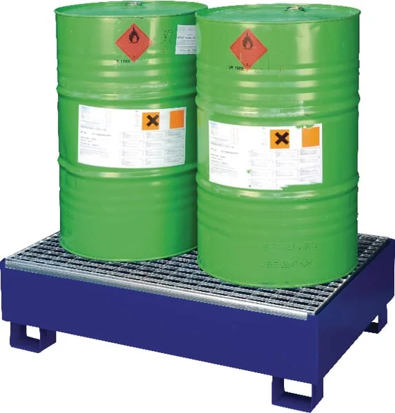 Cemo - 7583CEMO - Drain Pan With Grate, Steel Blue 210l Capacity 450kg 1200x810x360mm, Cemo