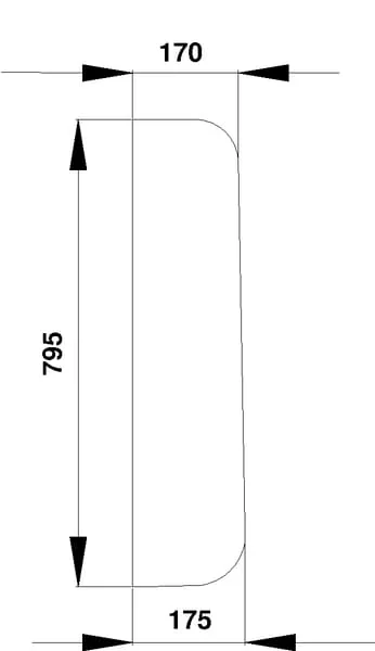 Claas - 7700669200 - Side Glass