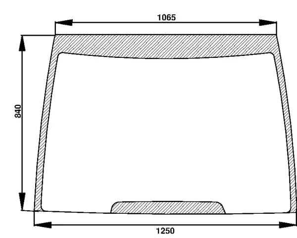 CNH - 248715A1 - Windscreen Fixed
