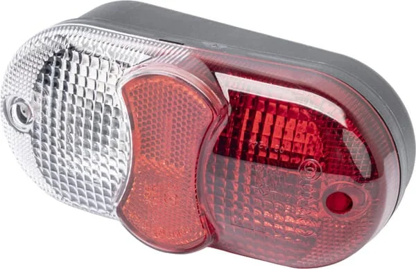 Cobo - 0212440000 - Rear Light LH Round, 12/24V, Amber/Red, Bolt-On, 162.5x Amp Plug, Cobo