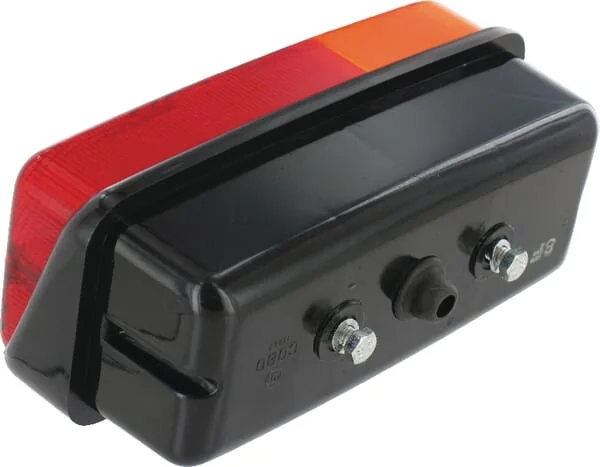 Cobo - 02449000 - Rear Light Rh Rectangular, Red/Amber, Bolt On, 160x Amp Plug, Cobo