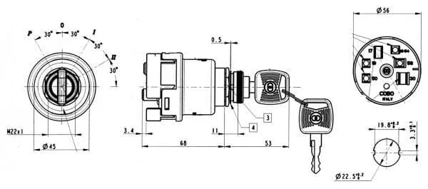 COBO - 1403230000 - Ignition Switch Giant <01-06