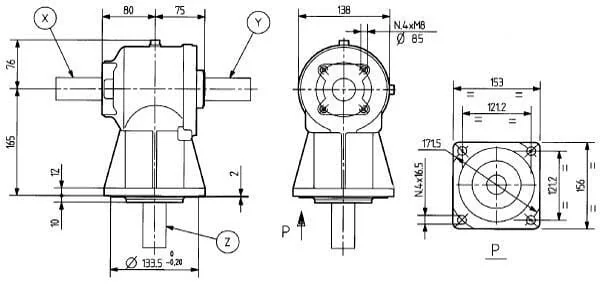 Comer - 141012 - Gearbox LF-141A 1:1.47