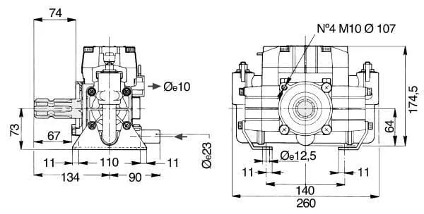 Comet - 60710003 - BP 20/15 Piston Diaphragm Pump