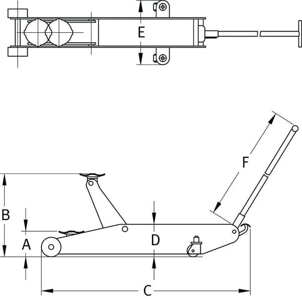 Compac - A10THC - Air-Hydraulic Jack 10t