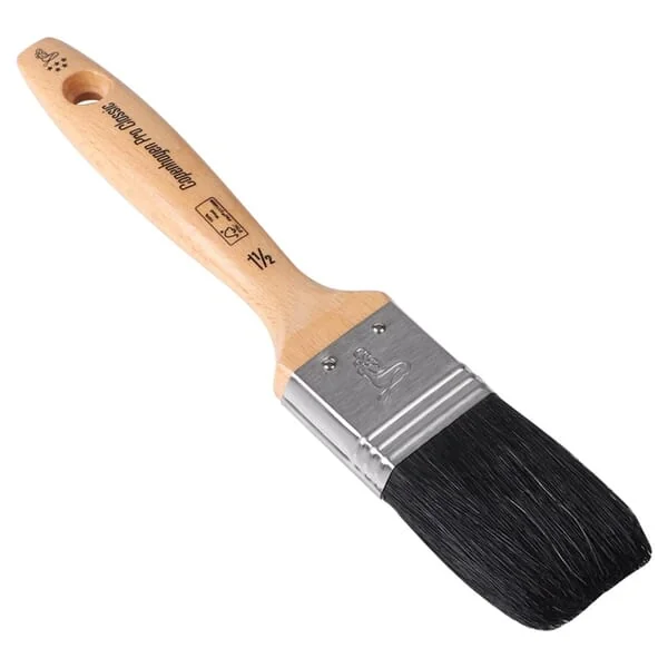 Copenhagen Pro - CP2320215 - Classic Flat Paintbrush V Star, Black Pigs Hair 38mm
