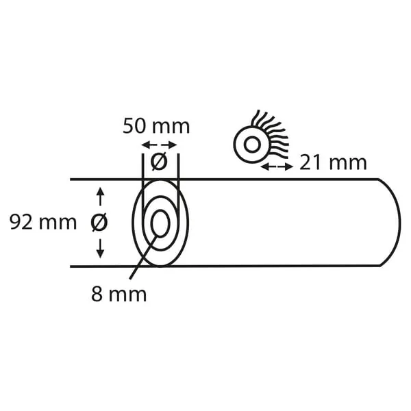 Copenhagen Pro - CP2330057 - Wall Paint Roller IV Star, Vestan 21mm 25cm