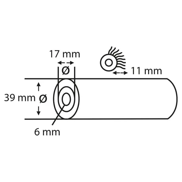 Copenhagen Pro - CP2331013 - Paint Roller V Star, Nylon 11mm 10cm (2x)