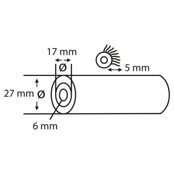 Copenhagen Pro - CP2331041 - Paint Roller V Star, Felt 5mm 5.5cm (4x)