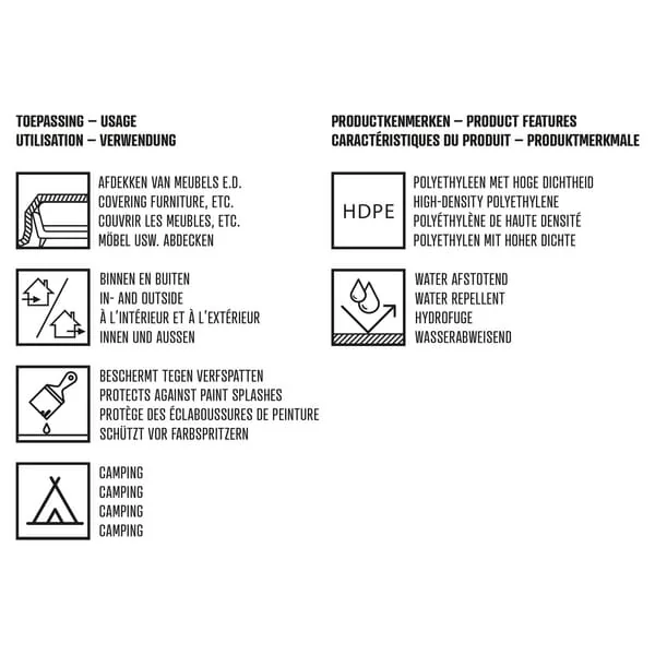 Copenhagen Pro - CP2361001 - Cover Foil HDPE 4x5m 6mum Transparent