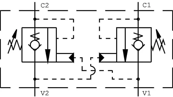 Danfoss - CB10HV2B1E2005 - Counter Balance 2x CB10HV2B1E2 S08