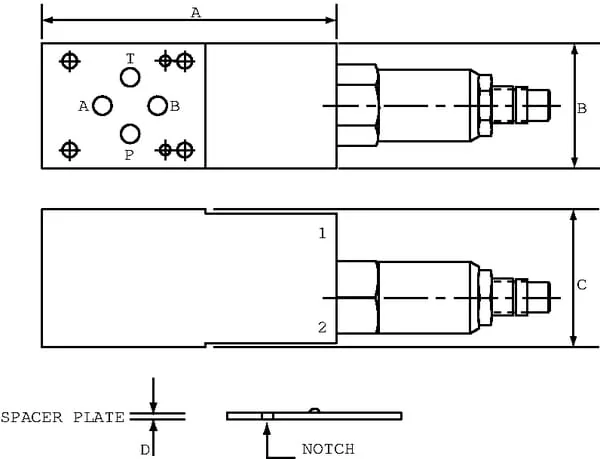 Danfoss - CP2001M03018 - Danfoss Pressure Control Valve CP2001B0AC NG06