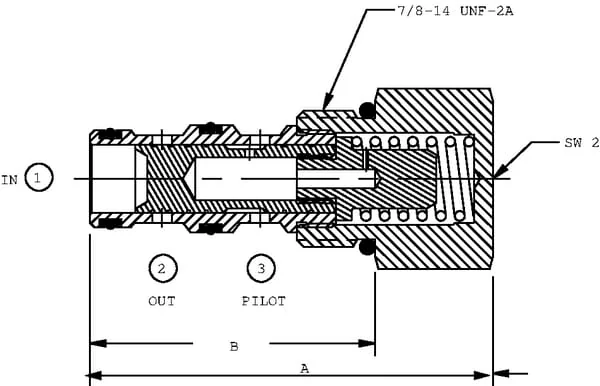 Danfoss - CP7011B0A - Pressure Compensator Cartridge