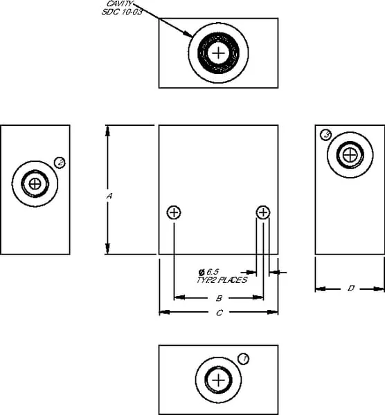 Danfoss - CP9103A08M - Aluminum Housing SDC10-3 -A-0
